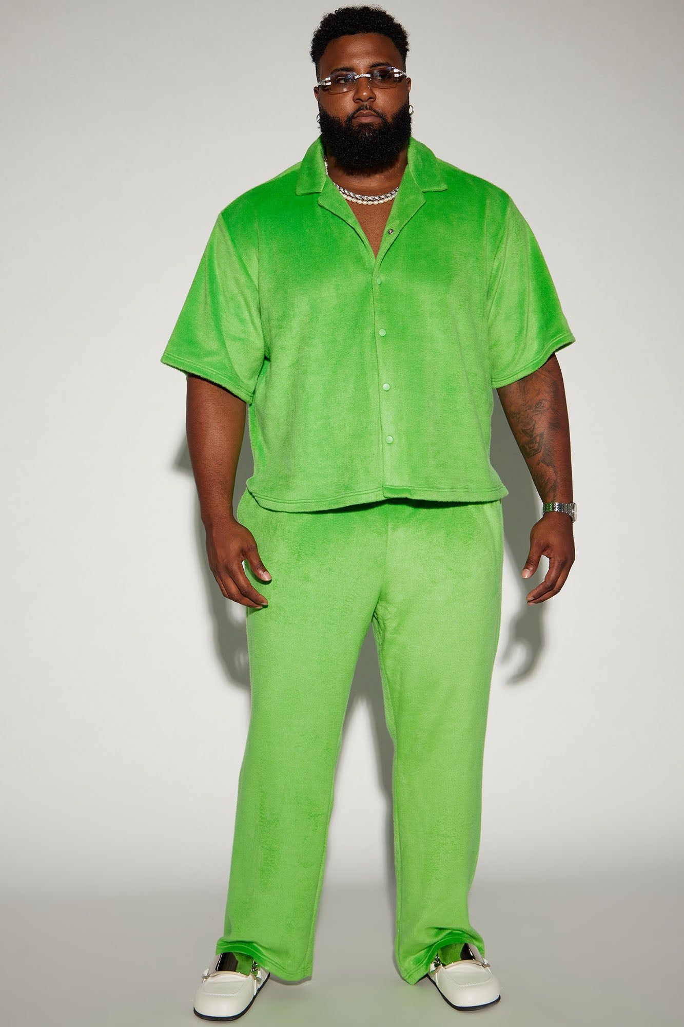 Feel The Mood Straight Pants - Green sold by Fashion Nova product image thumbnail 6