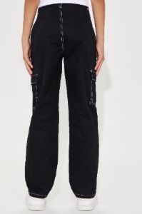 Mini Contrast Cargo Twill Pant - Black sold by Fashion Nova