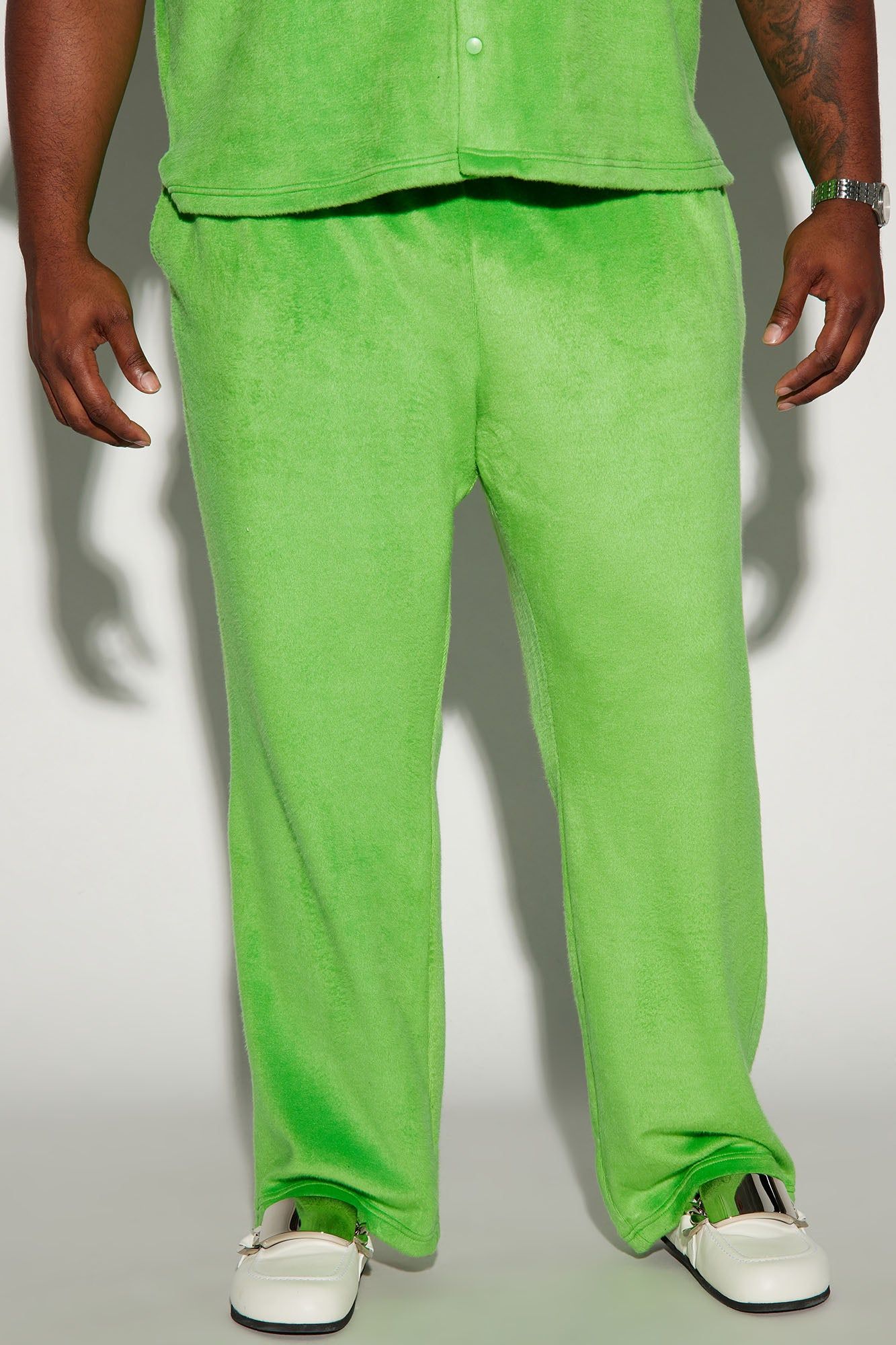 Feel The Mood Straight Pants - Green sold by Fashion Nova product image thumbnail 3