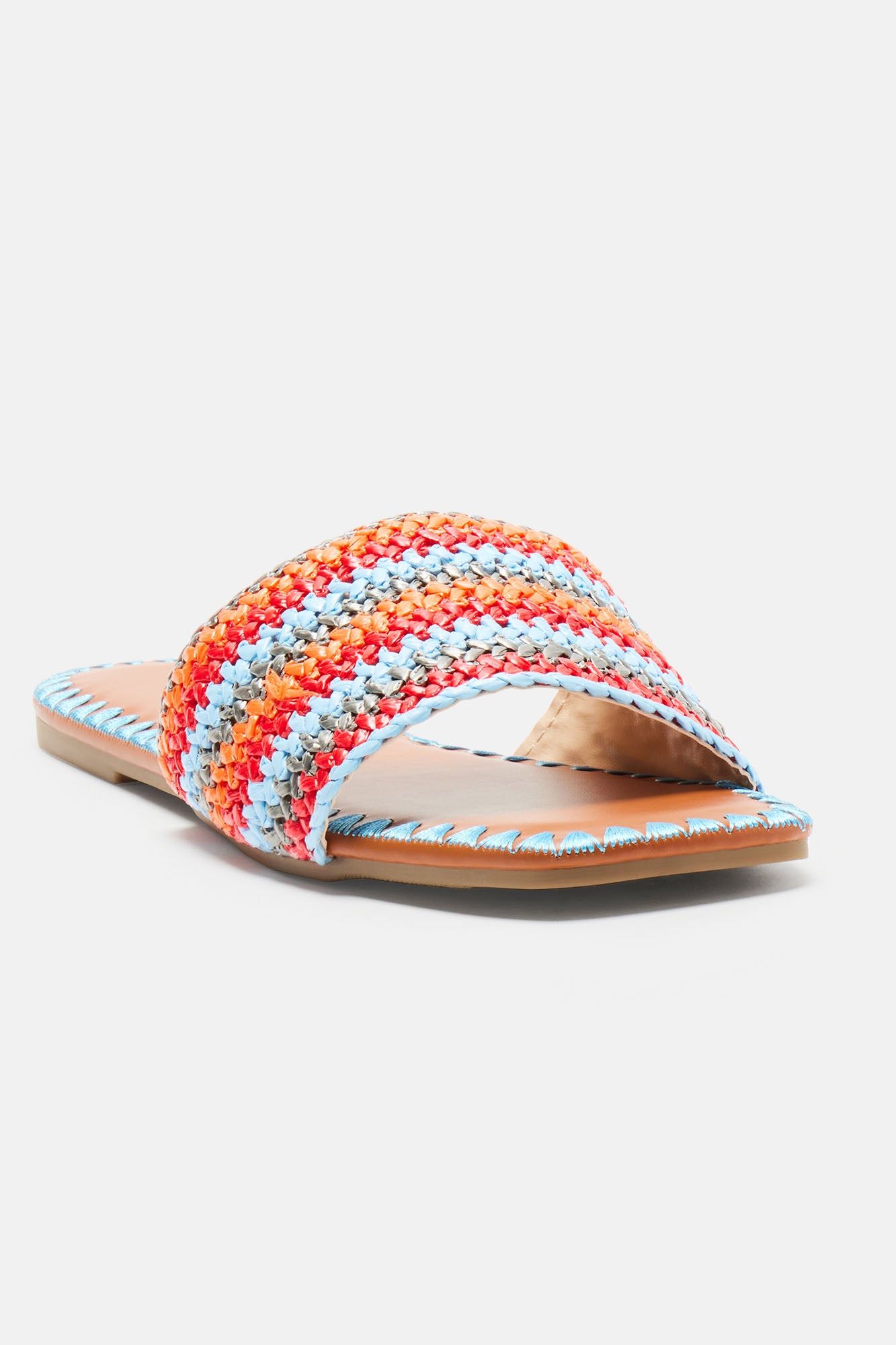 Elana Flat Sandals - Blue sold by Fashion Nova product image thumbnail 4