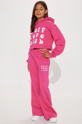 Mini Self Love Club Jogger Set - Pink made by Fashion Nova