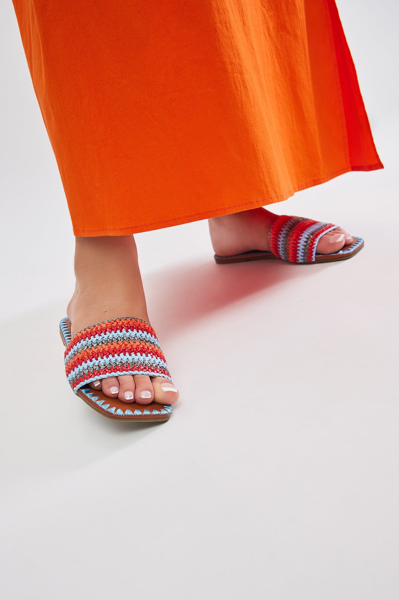 Elana Flat Sandals - Blue sold by Fashion Nova product image thumbnail 3