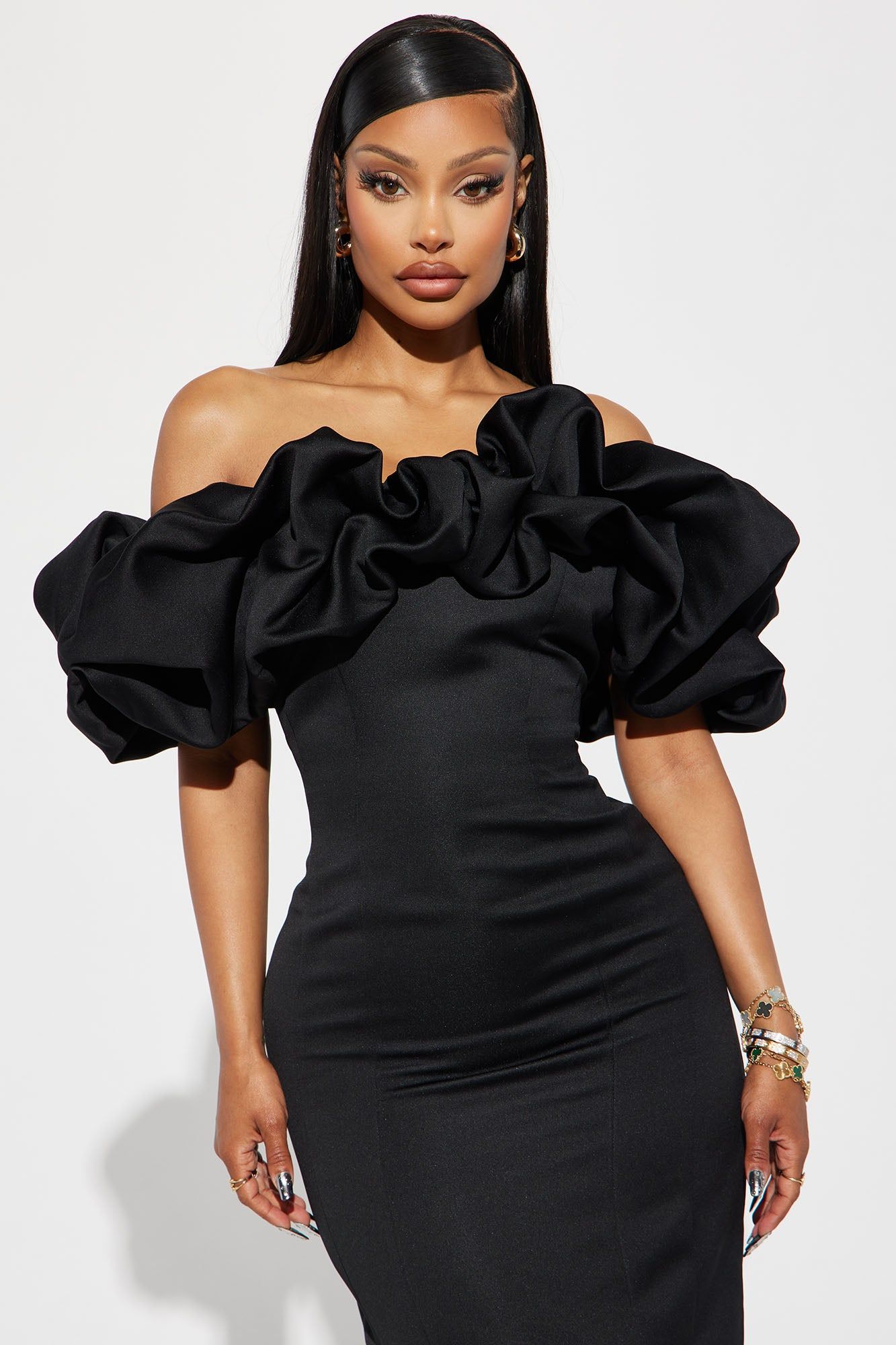 Parisian Nights Midi Dress - Black sold by Fashion Nova product image thumbnail 2