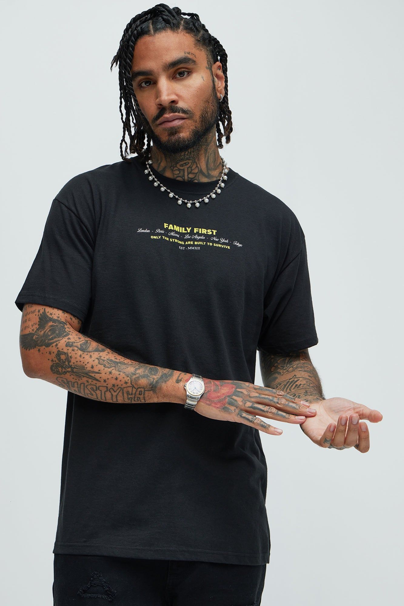 Money Moves Worldwide Export Short Sleeve Tee - Black sold by Fashion Nova