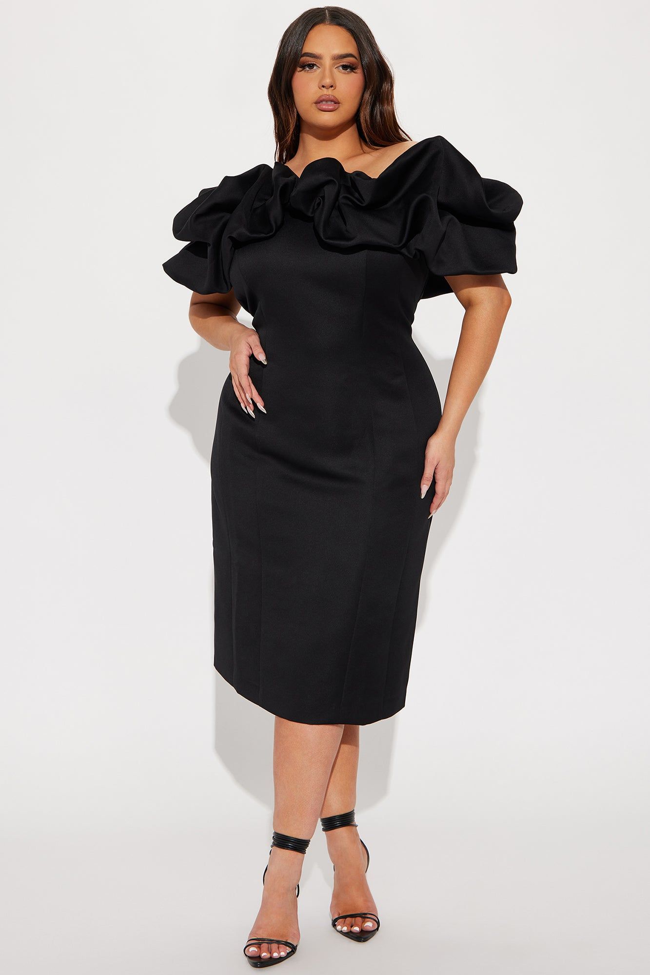 Parisian Nights Midi Dress - Black sold by Fashion Nova product image thumbnail 4