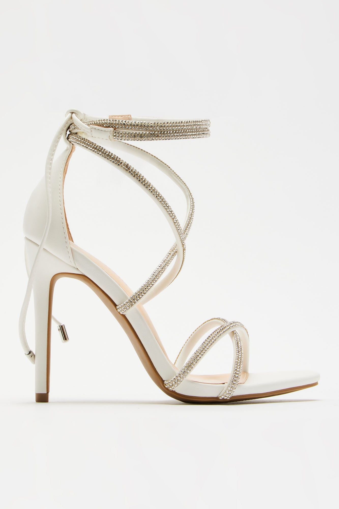 Time Of My Life Wrap Up Heels - White sold by Fashion Nova product image thumbnail 5