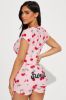 Sweet Cherries PJ Romper Onesie - Pink/combo sold by Fashion Nova