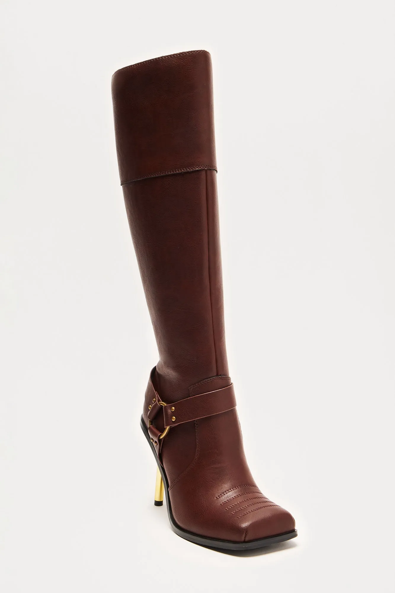 Keaton Hardware Boots - Brown sold by Fashion Nova product image thumbnail 3