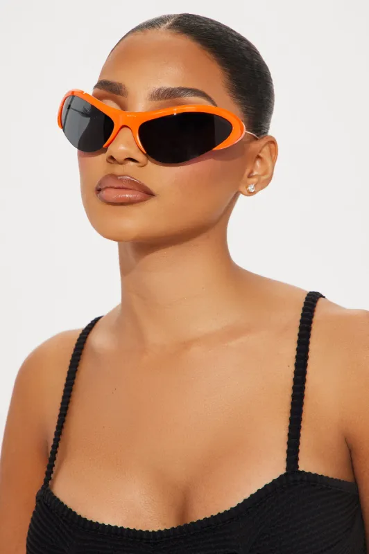 Messing With You Sunglasses - Orange sold by Fashion Nova