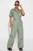 Talk Back Jumpsuit  - Olive sold by Fashion Nova