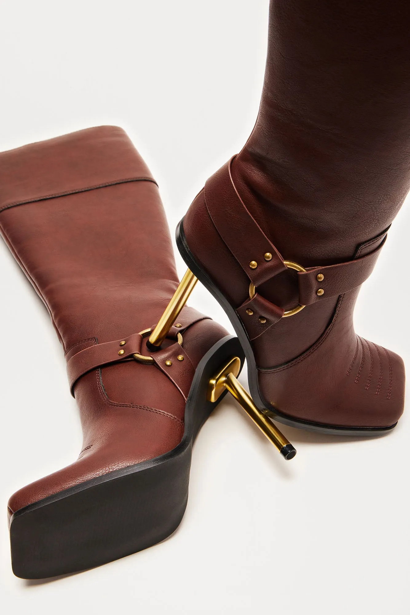 Keaton Hardware Boots - Brown sold by Fashion Nova product image thumbnail 5