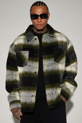 Timberline Mohair Shacket - Green sold by Fashion Nova