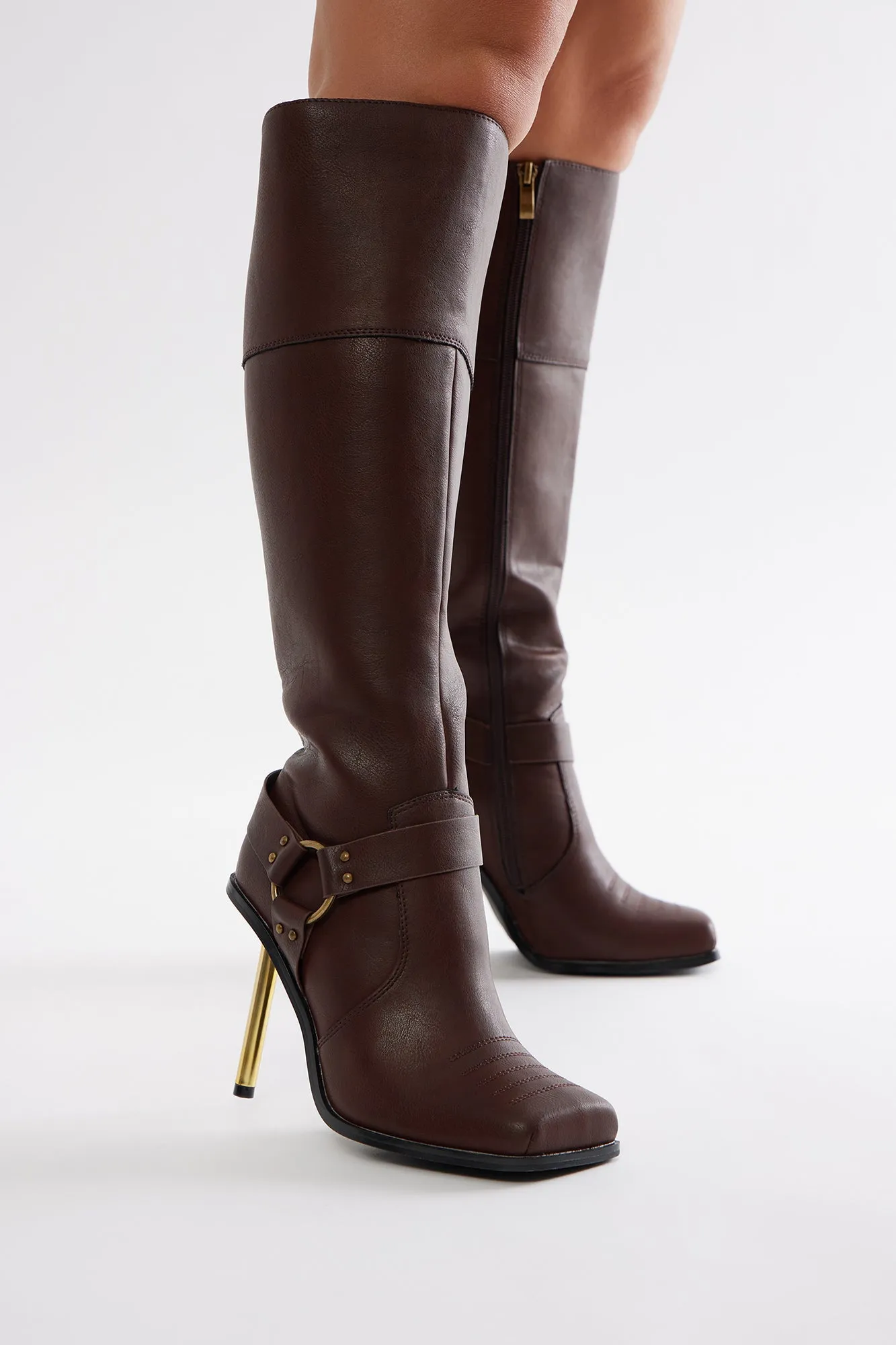 Keaton Hardware Boots - Brown sold by Fashion Nova product image thumbnail 4