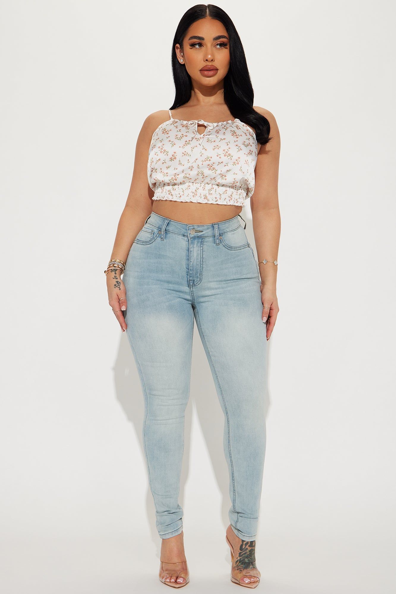 Melonie Cami Top - Off White/combo sold by Fashion Nova product image thumbnail 2
