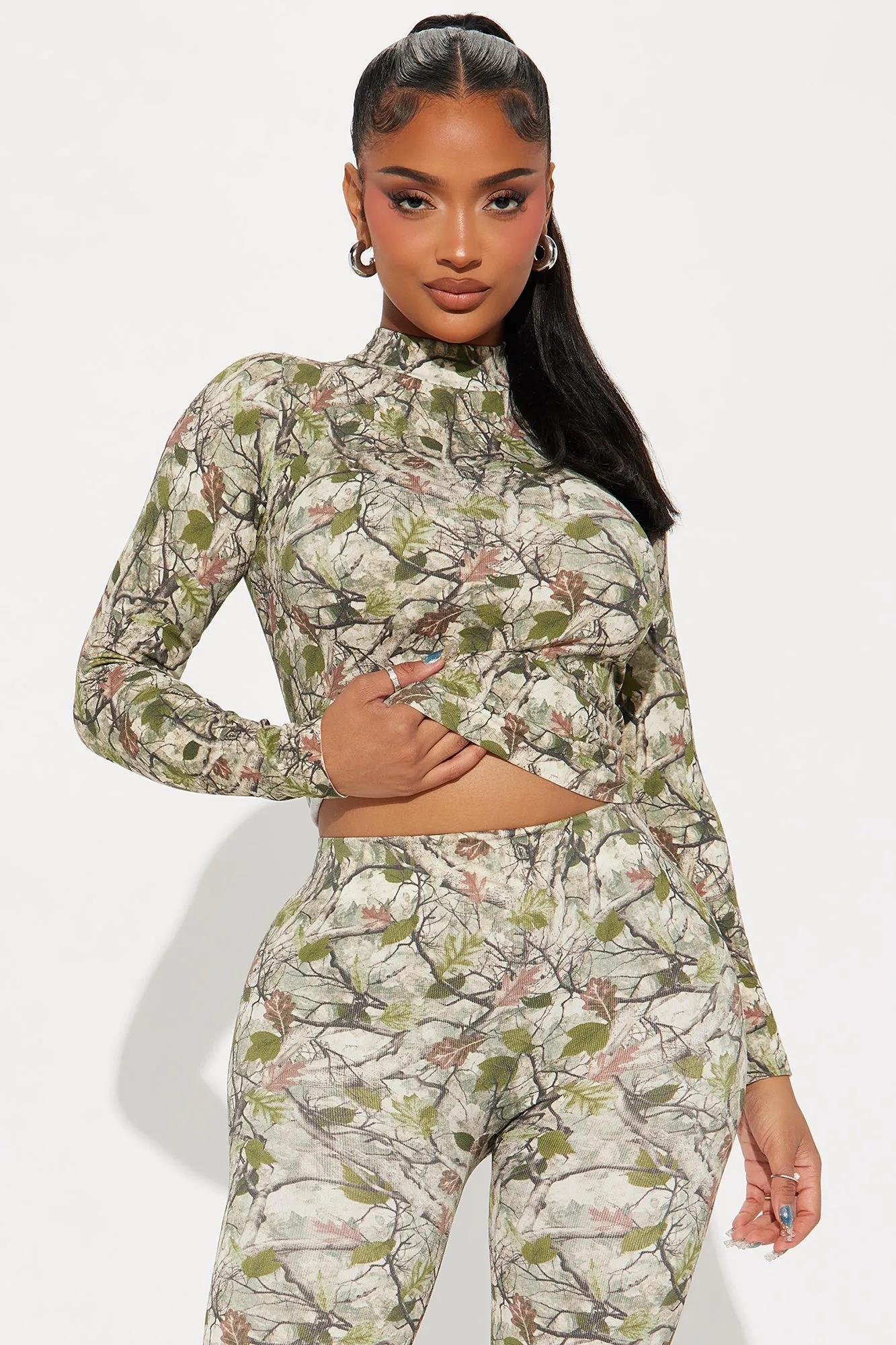 Can't See Me Pant Set - Green/combo sold by Fashion Nova product image thumbnail 2