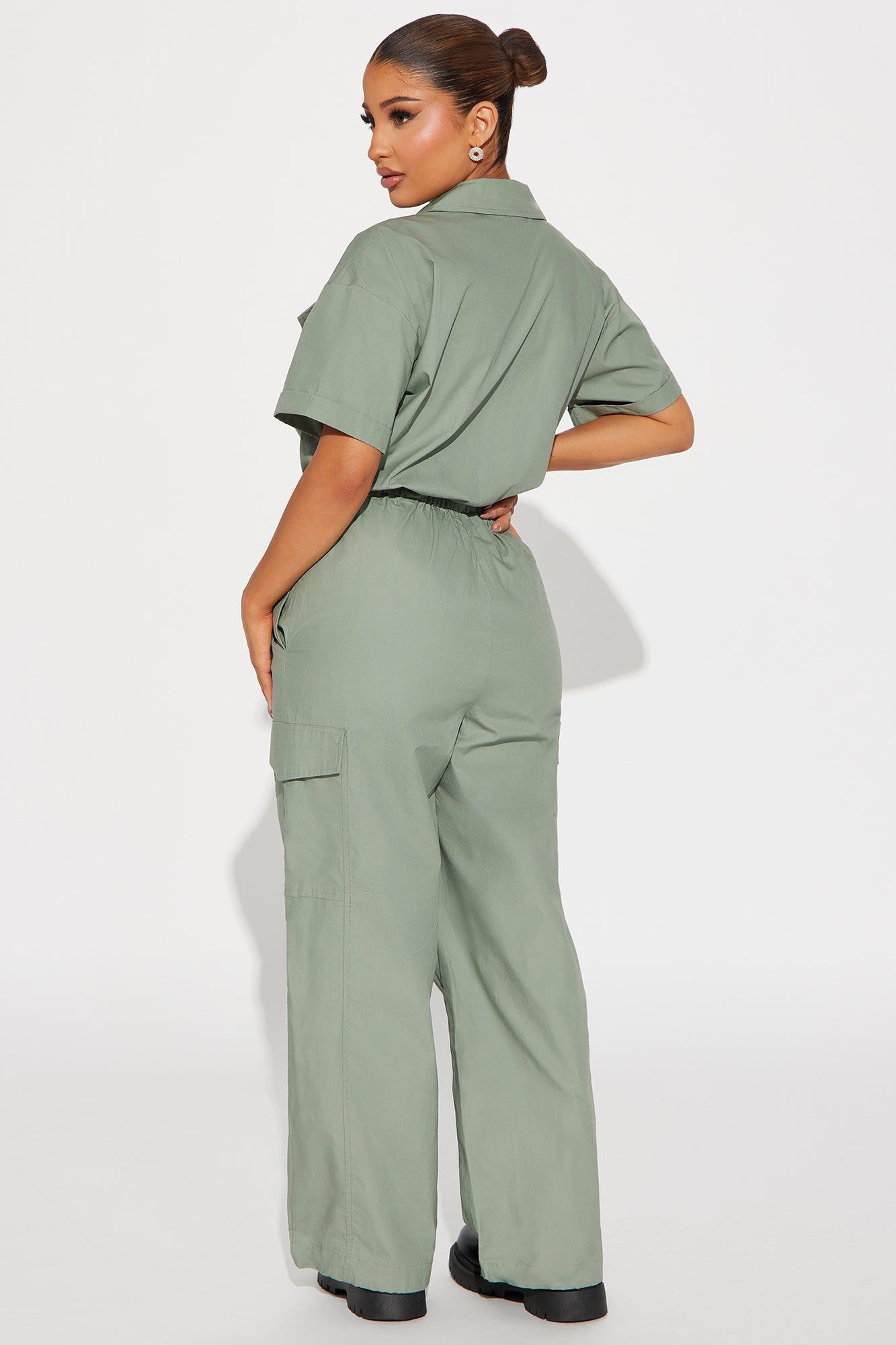 Talk Back Jumpsuit - Olive sold by Fashion Nova product image thumbnail 3