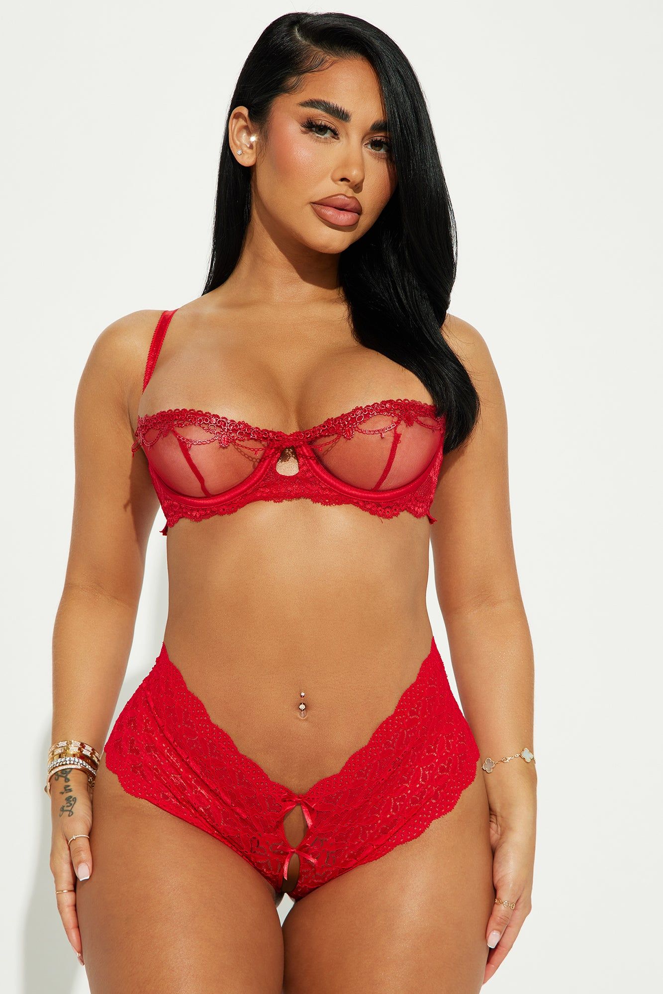 Secret Love Affair Crotchless Panty - Red sold by Fashion Nova product image thumbnail 2