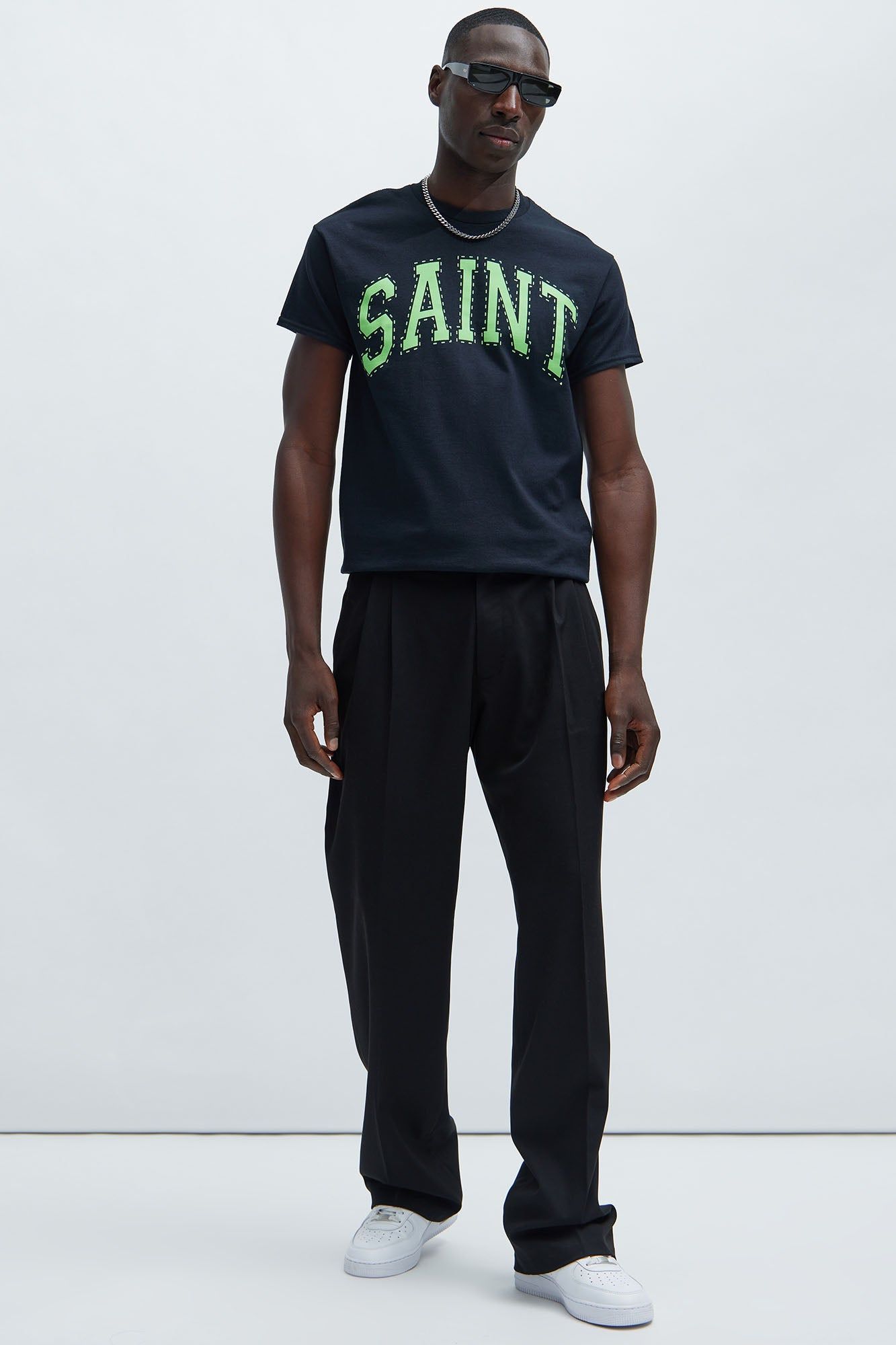 Neon Saint Short Sleeve Tee - Black sold by Fashion Nova product image thumbnail 2