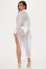 Sultry Sun Fishnet Cover Up Dress - White sold by Fashion Nova