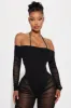 Highly Favored Mesh Jumpsuit - Black sold by Fashion Nova