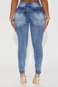 Keeping It Short Cropped Skinny Jeans - Medium Wash sold by Fashion Nova