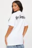 City of LA Oversized Tee - White sold by Fashion Nova