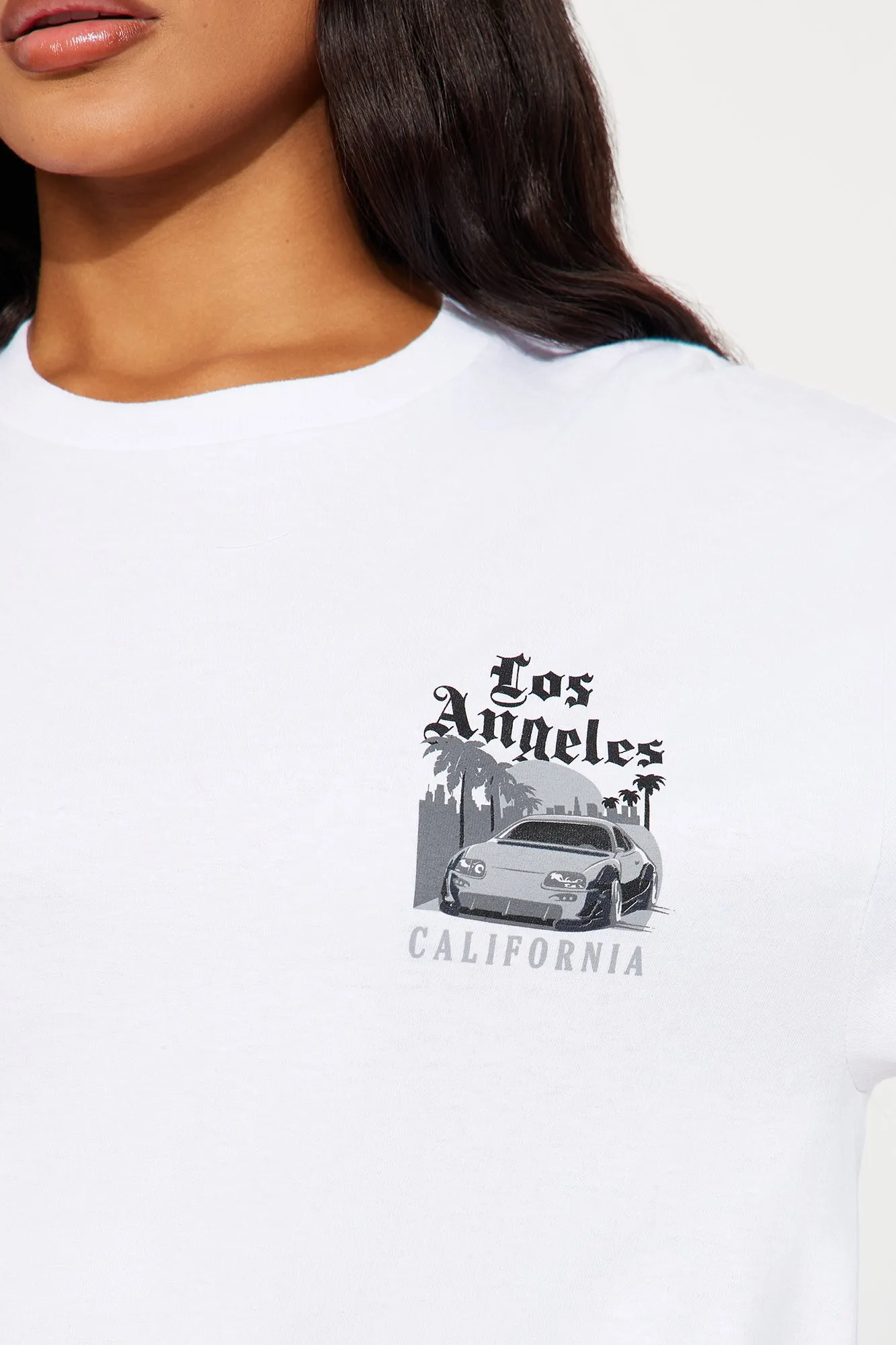 City of LA Oversized Tee - White sold by Fashion Nova product image thumbnail 2
