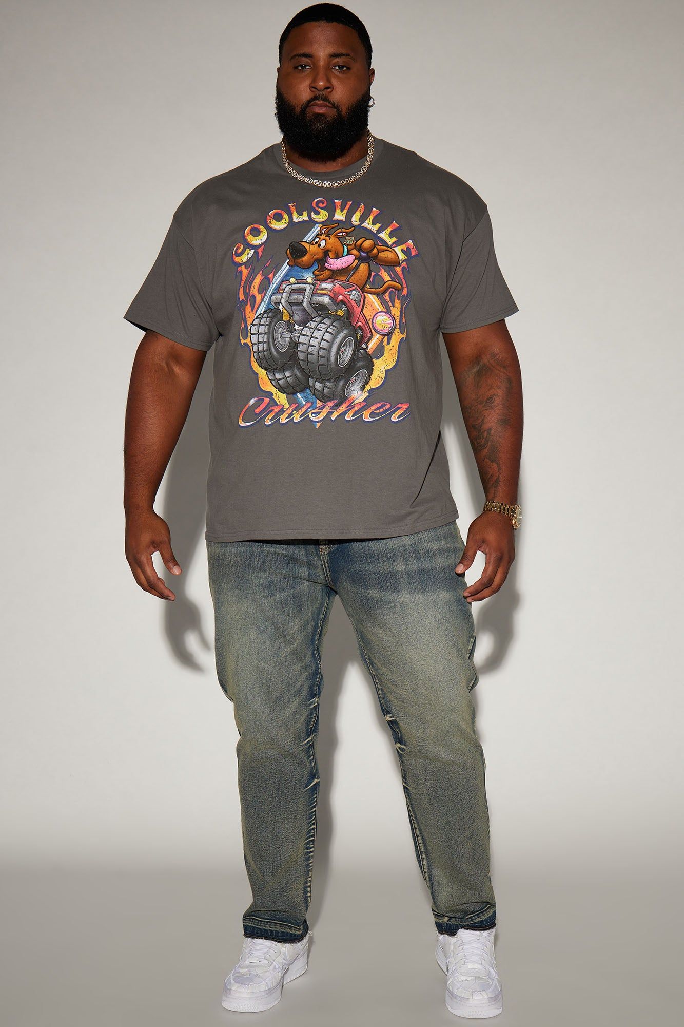 Scooby Doo Crushin Short Sleeve Tee - Charcoal sold by Fashion Nova product image thumbnail 5