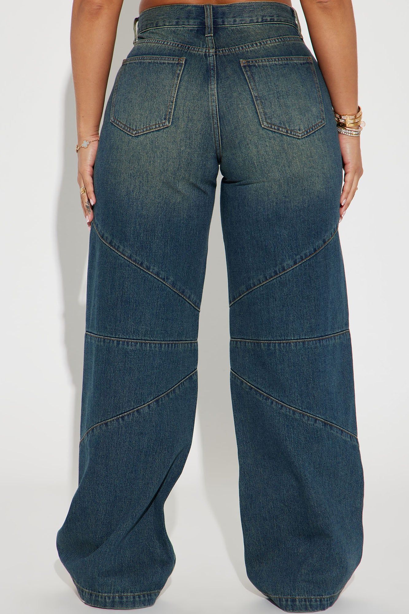 Isobel Tinted Baggy Jeans - Dark Wash sold by Fashion Nova product image thumbnail 3