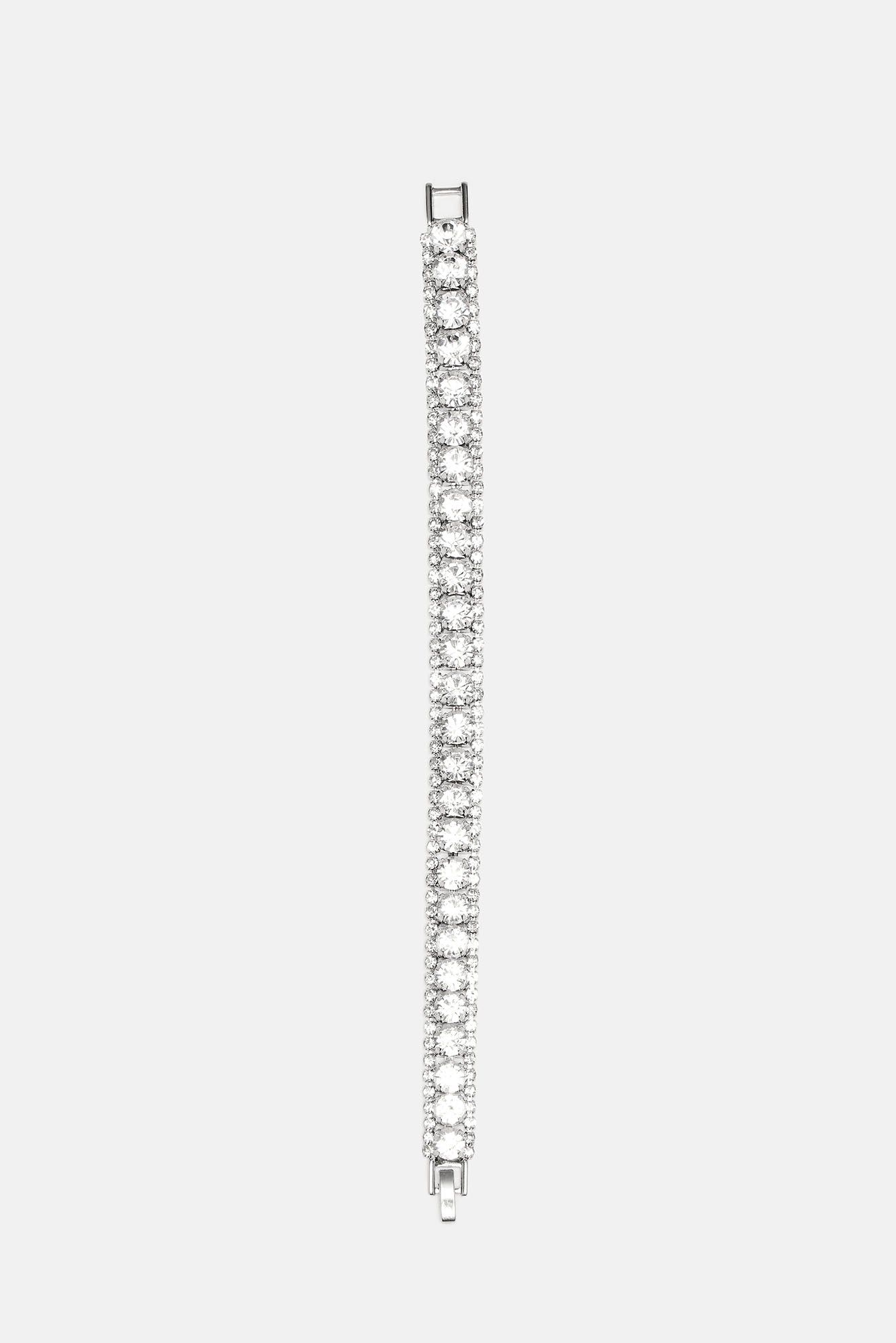 Blinged Out Bracelet - Clear/Silver sold by Fashion Nova product image thumbnail 3