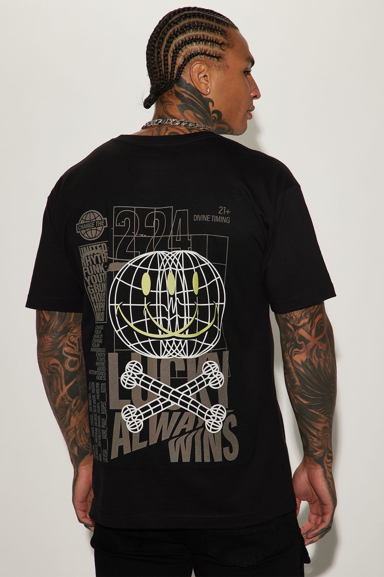 Lucky Always Short Sleeve Tee - Black sold by Fashion Nova product image thumbnail 4