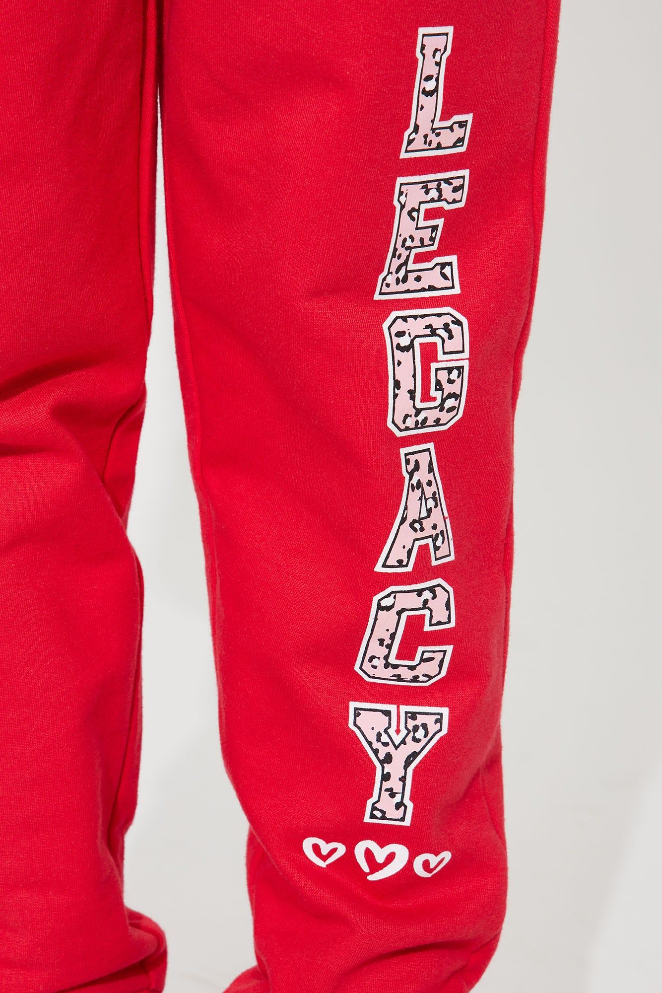 Mini Legacy Fleece Jogger Set - Red sold by Fashion Nova product image thumbnail 4
