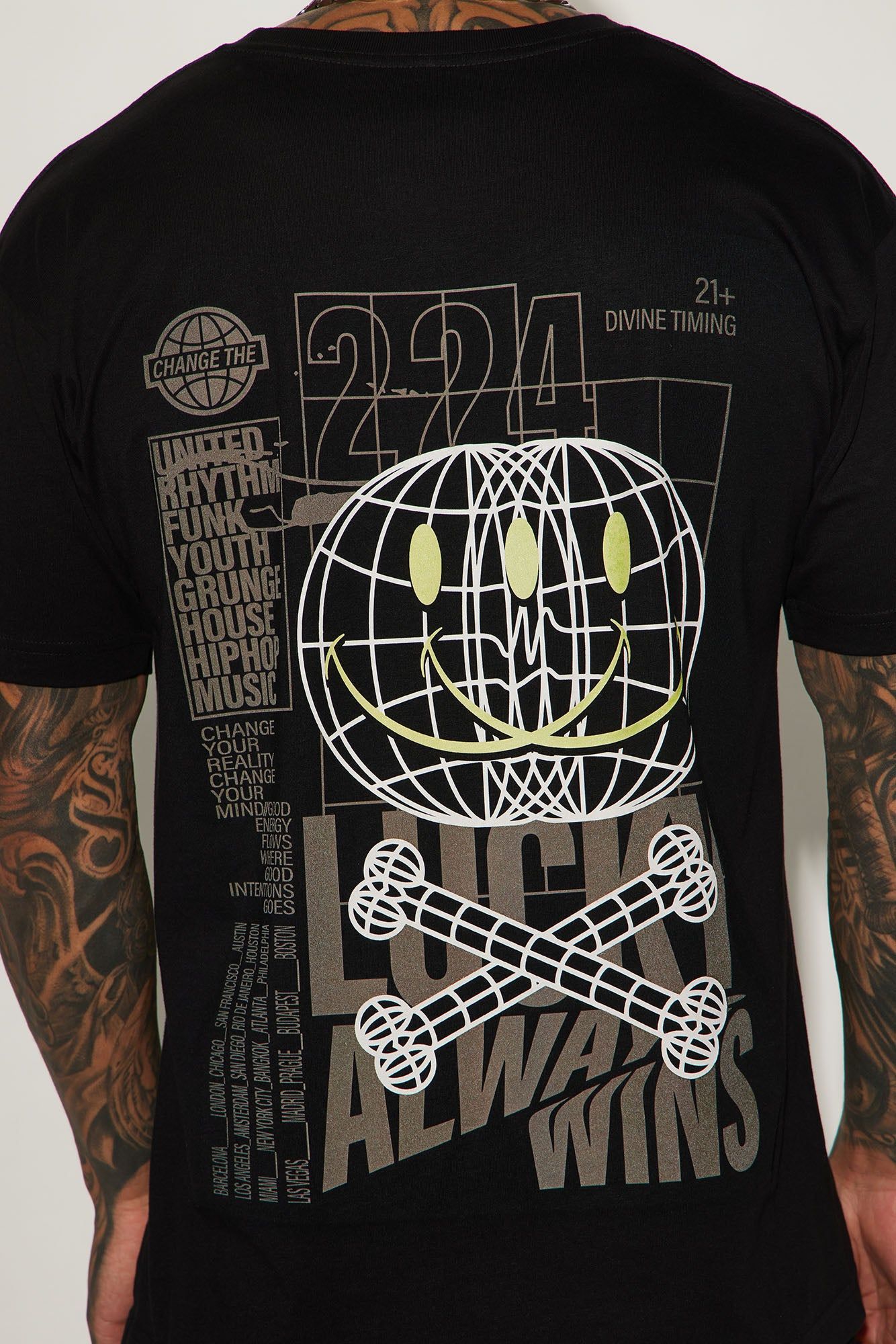 Lucky Always Short Sleeve Tee - Black sold by Fashion Nova product image thumbnail 5