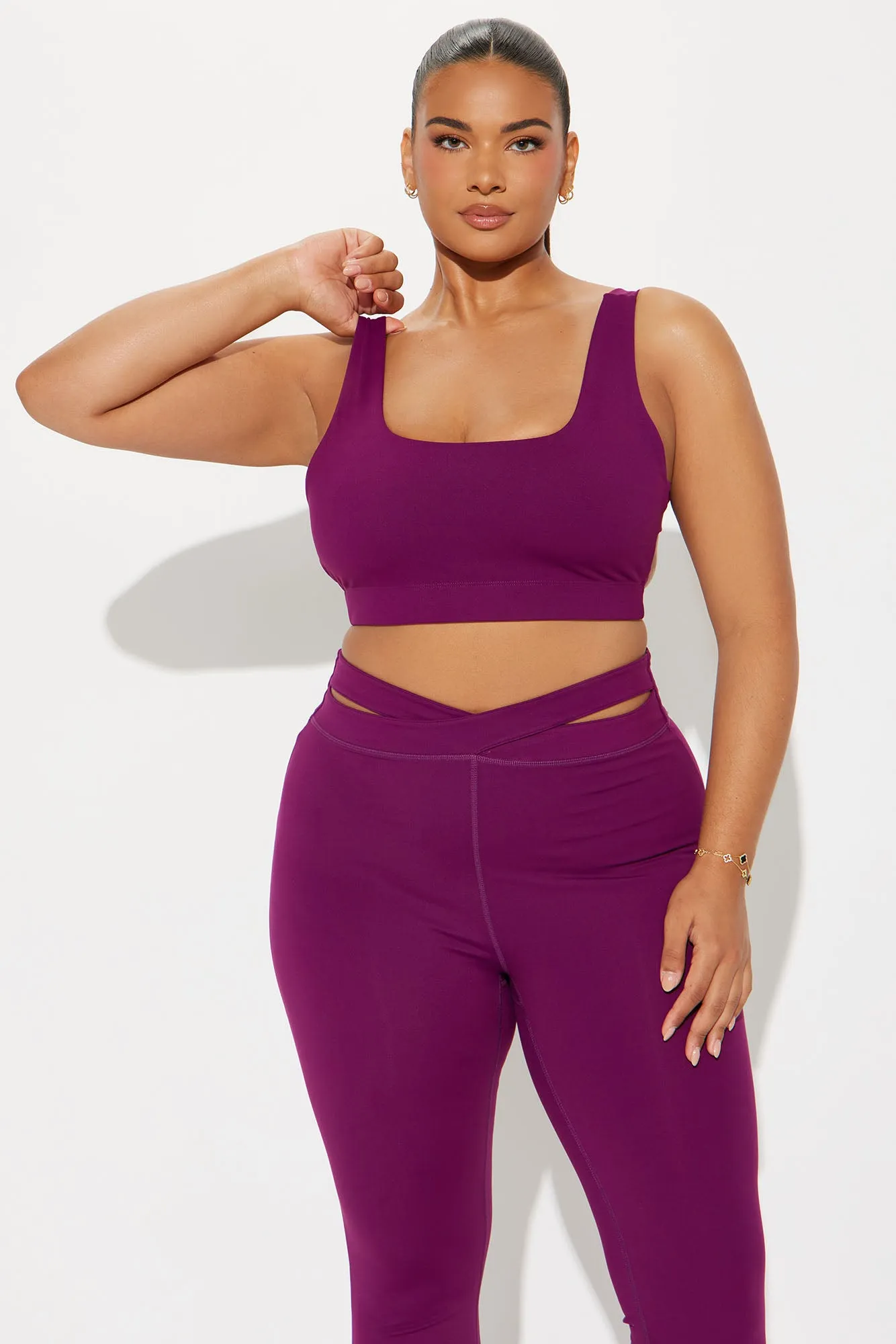 Fire Flow Super Soft Sports Bra - Plum sold by Fashion Nova product image thumbnail 5
