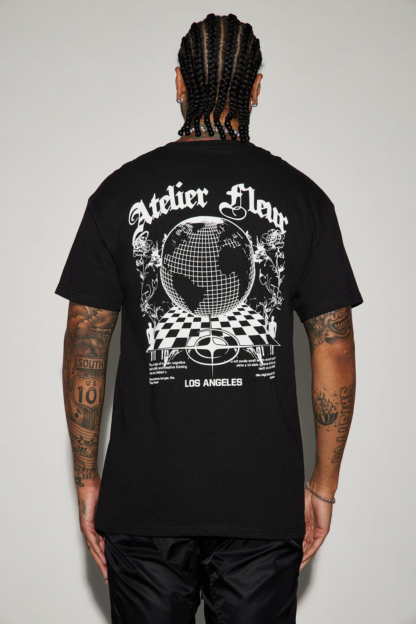 Atelier Fleur Short Sleeve Tee - Black sold by Fashion Nova