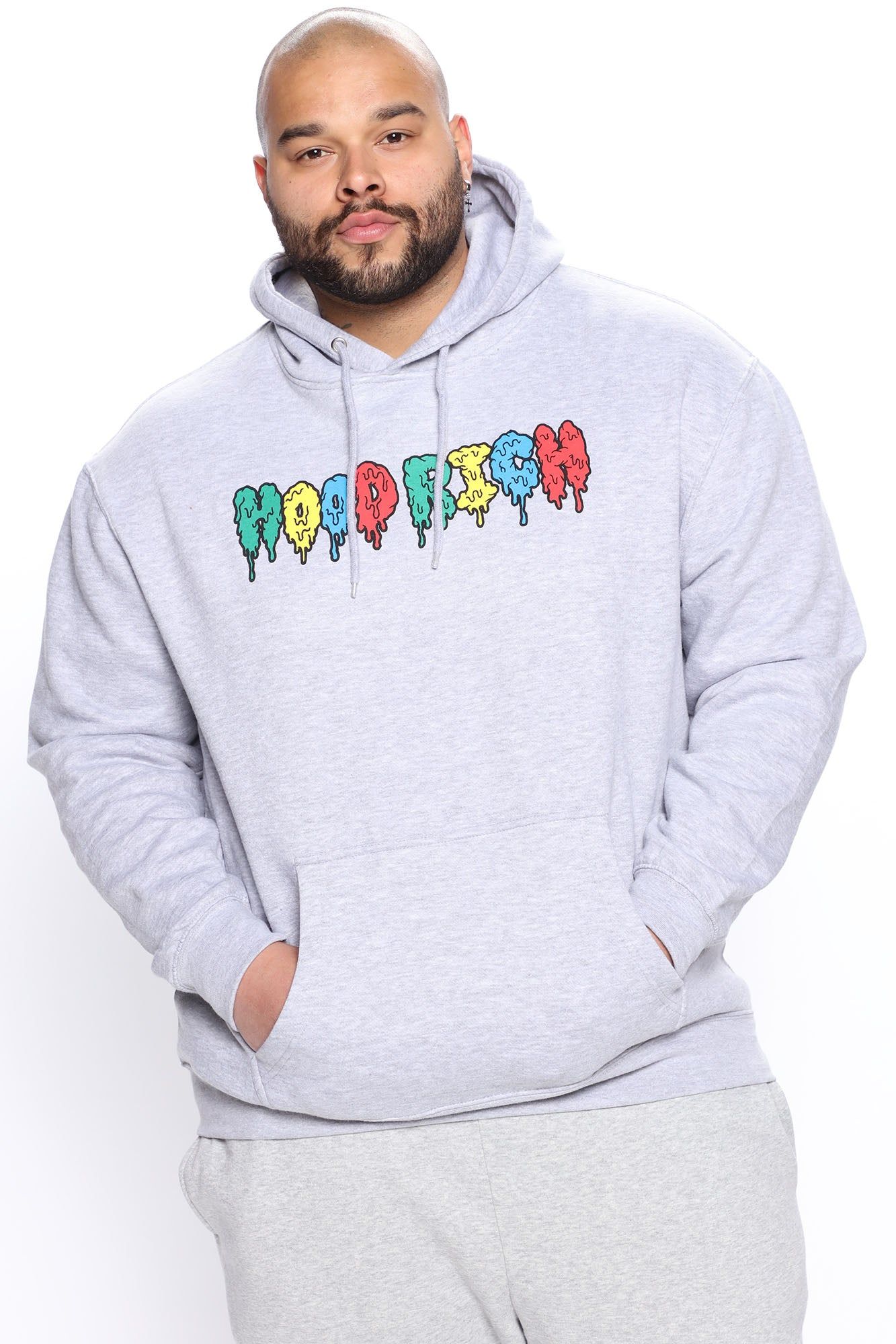 Hood Rich Hoodie - Grey sold by Fashion Nova product image thumbnail 3