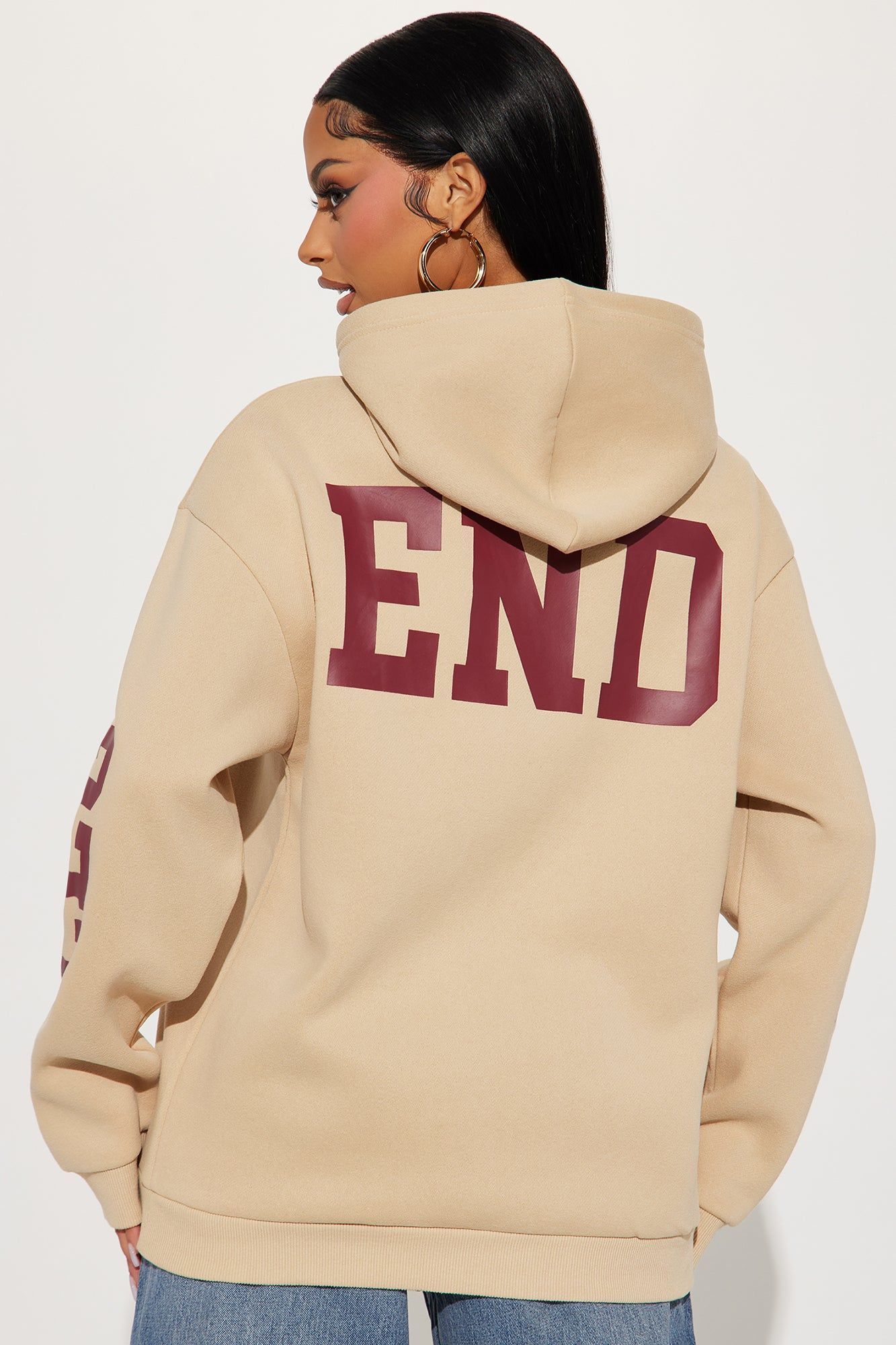 Legendary Worldwide Hoodie - Taupe sold by Fashion Nova product image thumbnail 3