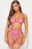 Sweetie Dreams Embroidered 3 Piece Set - Pink sold by Fashion Nova