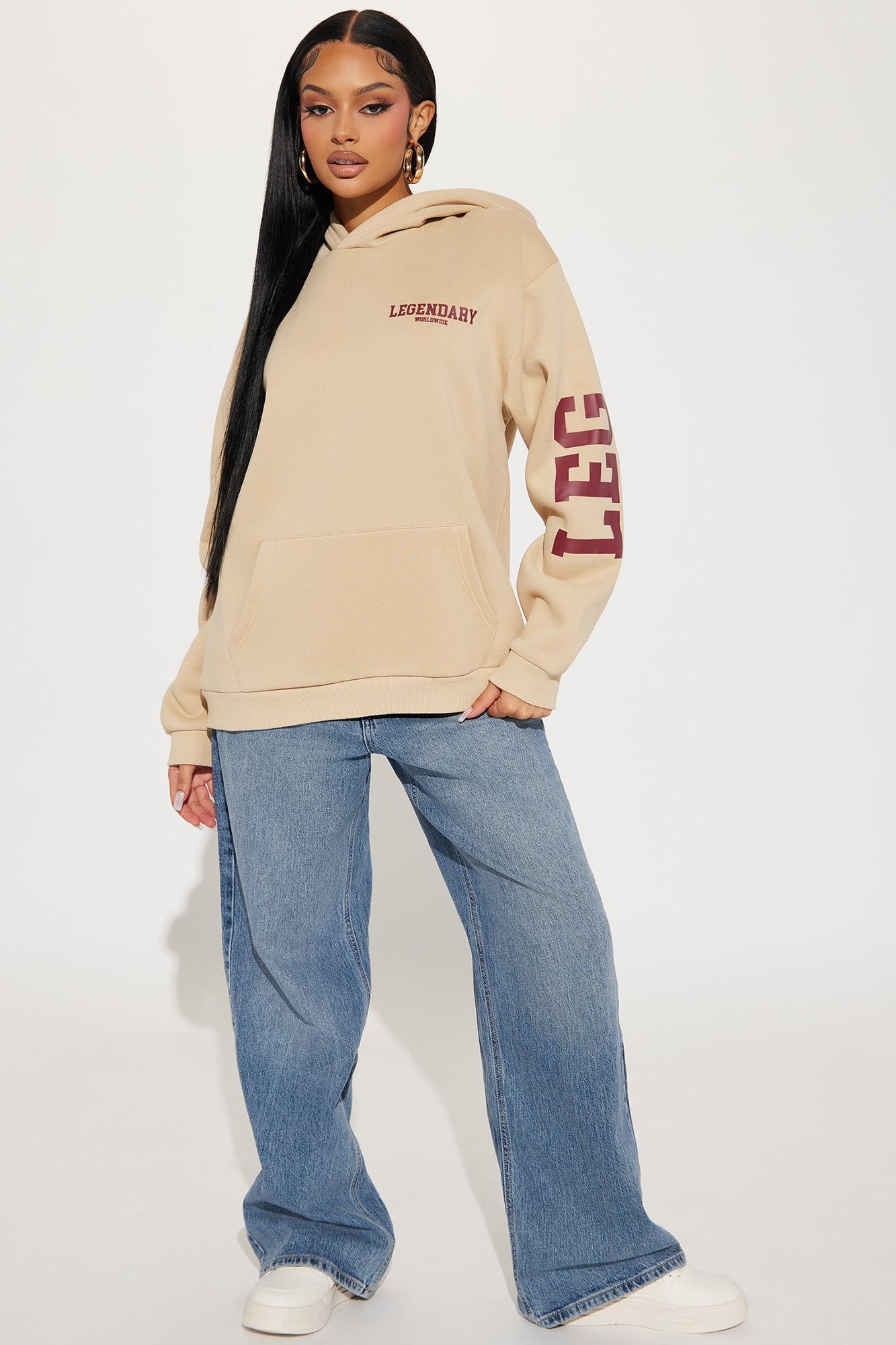 Legendary Worldwide Hoodie - Taupe sold by Fashion Nova product image thumbnail 2