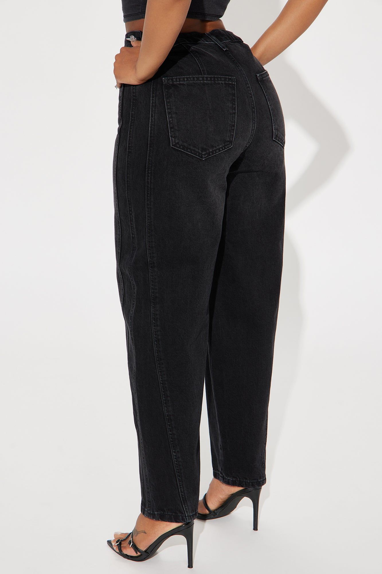 Conversation Starter Tapered Leg Jeans - Black Wash sold by Fashion Nova product image thumbnail 3