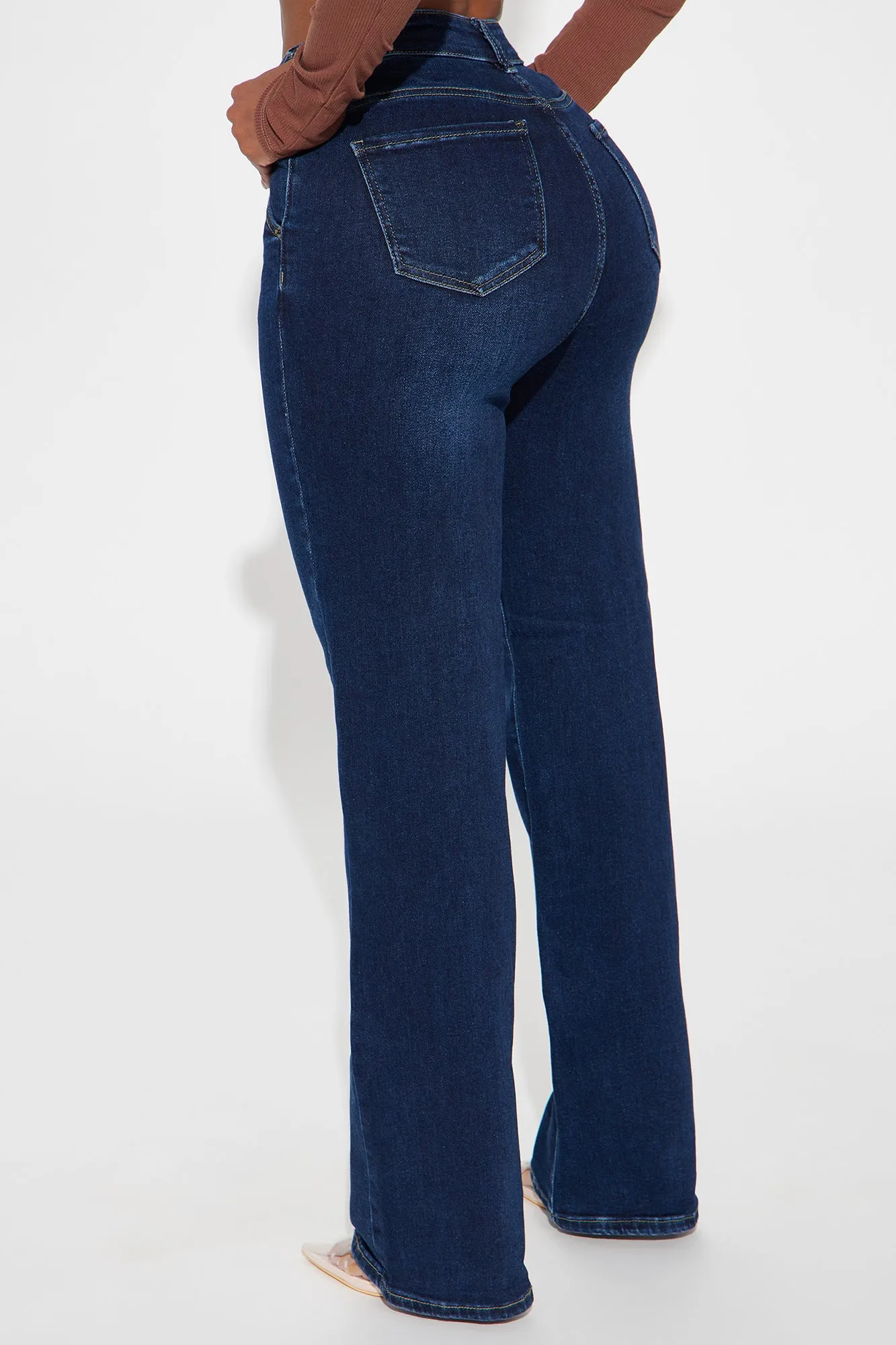 Asher Stretch Straight Leg Jeans - Dark Wash sold by Fashion Nova product image thumbnail 3
