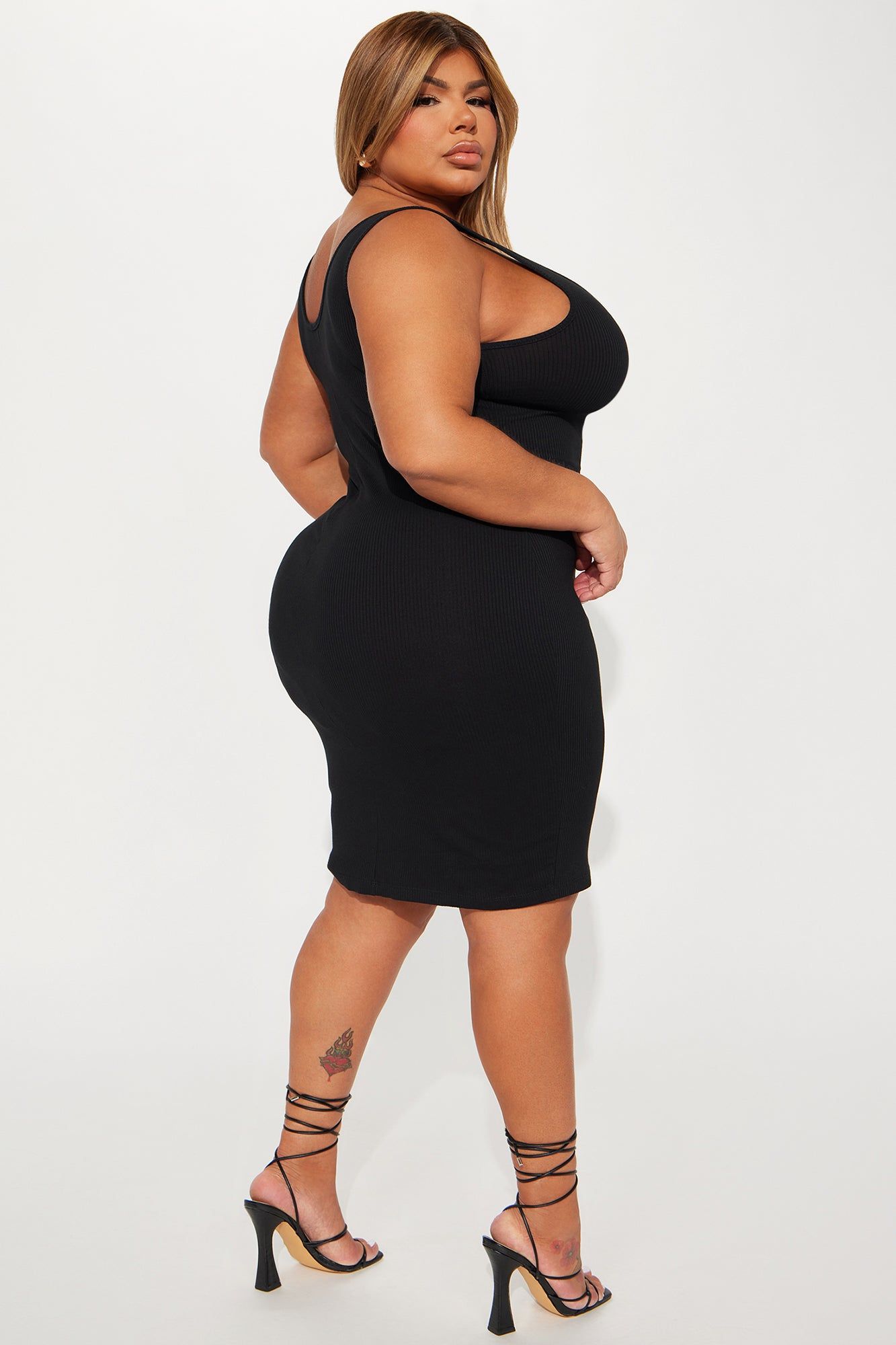 A Must Have Ribbed Midi Dress - Black sold by Fashion Nova product image thumbnail 3