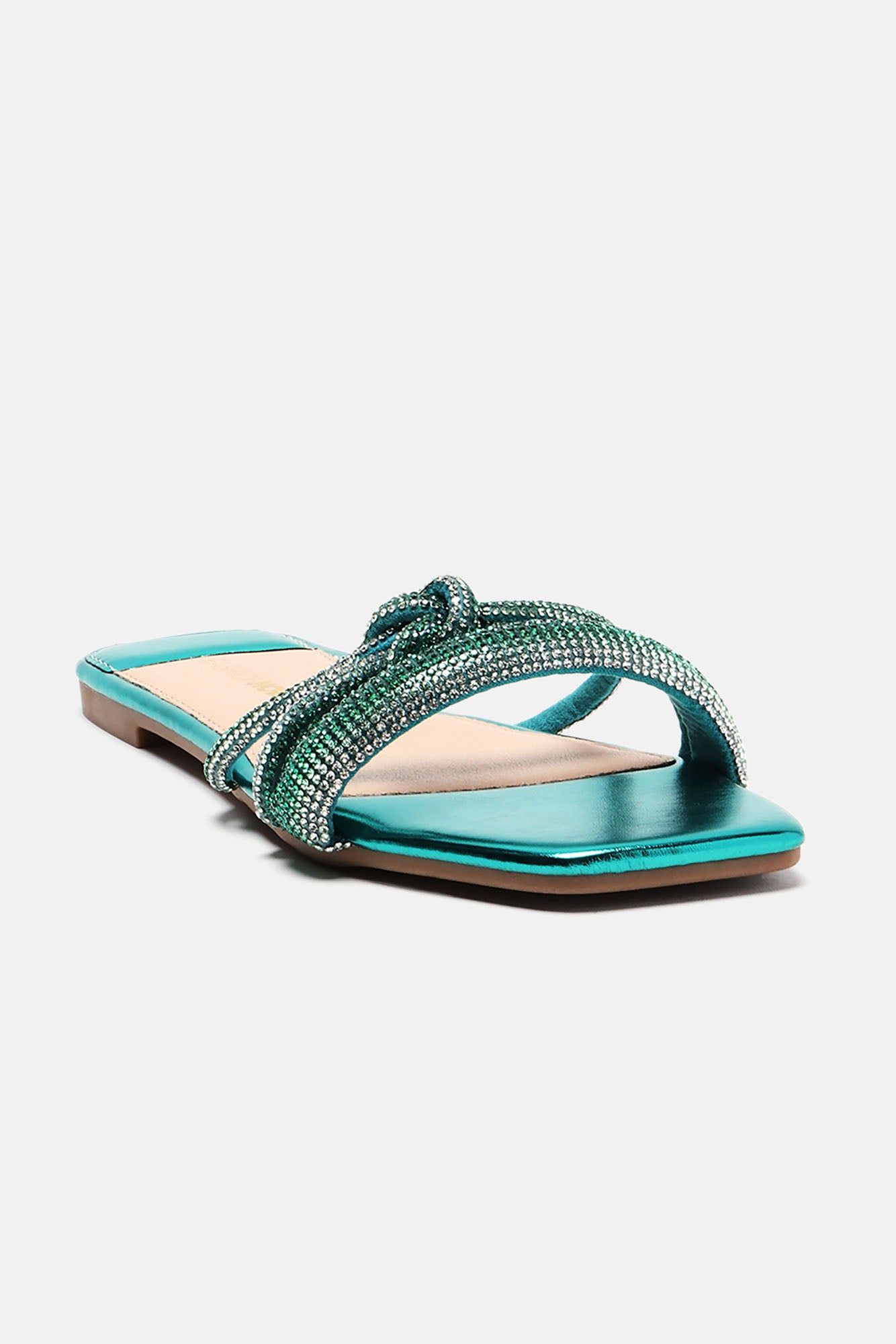 Nicola Embellished Sandals - Green sold by Fashion Nova product image thumbnail 2