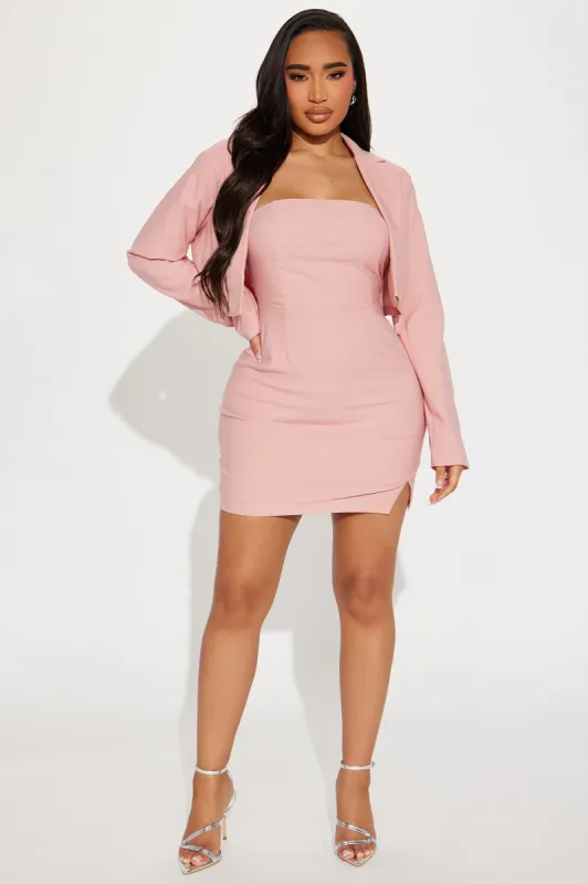 Nine to Five Mini Dress Set - Mauve sold by Fashion Nova