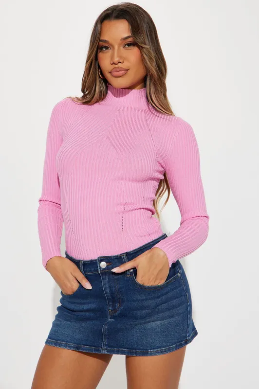 Erma Ribbed Sweater - Pink sold by Fashion Nova