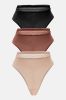 To The Top Bikini 3 Pack Panties - Brown/combo sold by Fashion Nova