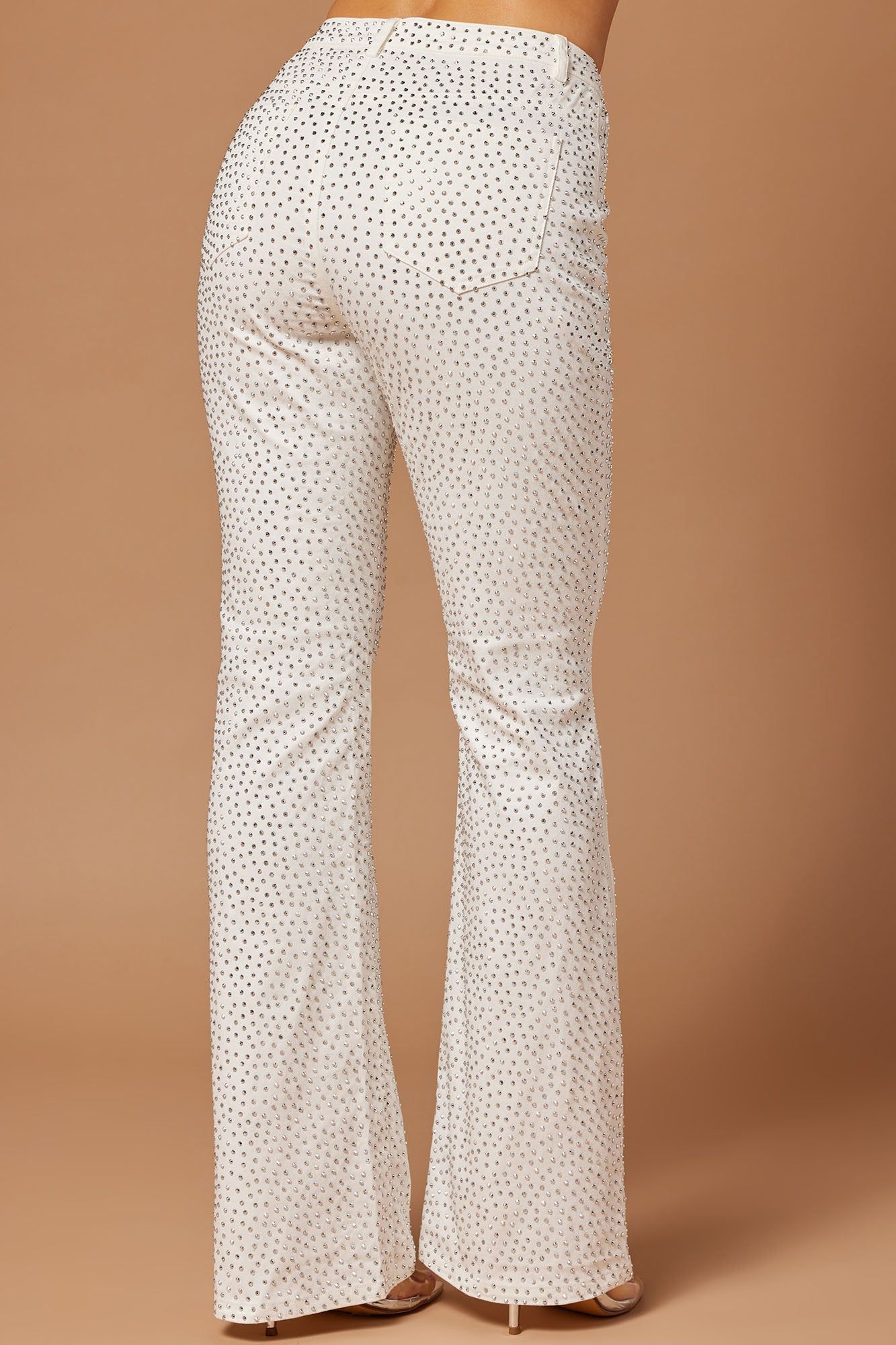 Josie Embellished Denim Pant - White sold by Fashion Nova product image thumbnail 3