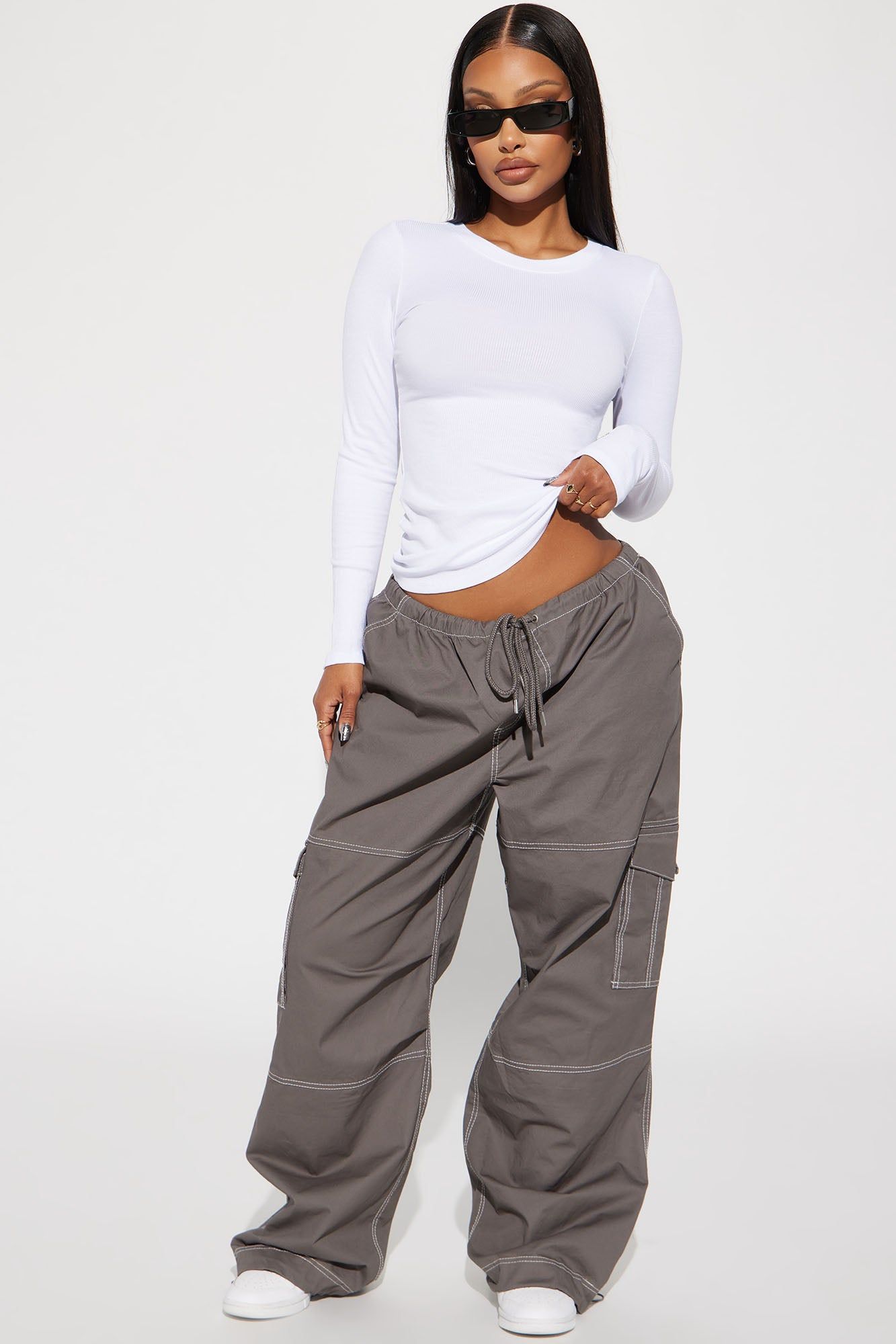 Jesse Ribbed Top - White sold by Fashion Nova product image thumbnail 2