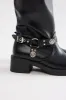 Marrakech Buckle Knee High Boots - Black sold by Fashion Nova