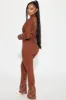 Country Girl Denim Jumpsuit - Brown sold by Fashion Nova